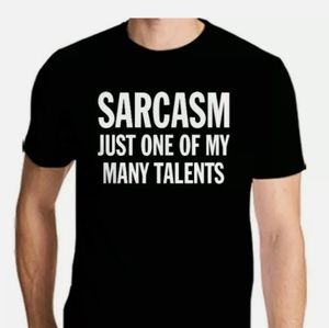 Mens Black sarcasm T-shirt